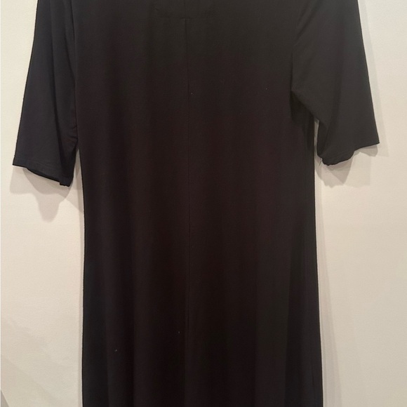 Cupio Classic Black Short Sleeve Dress Comfy Minimalist Size SP - Picture 2 of 6